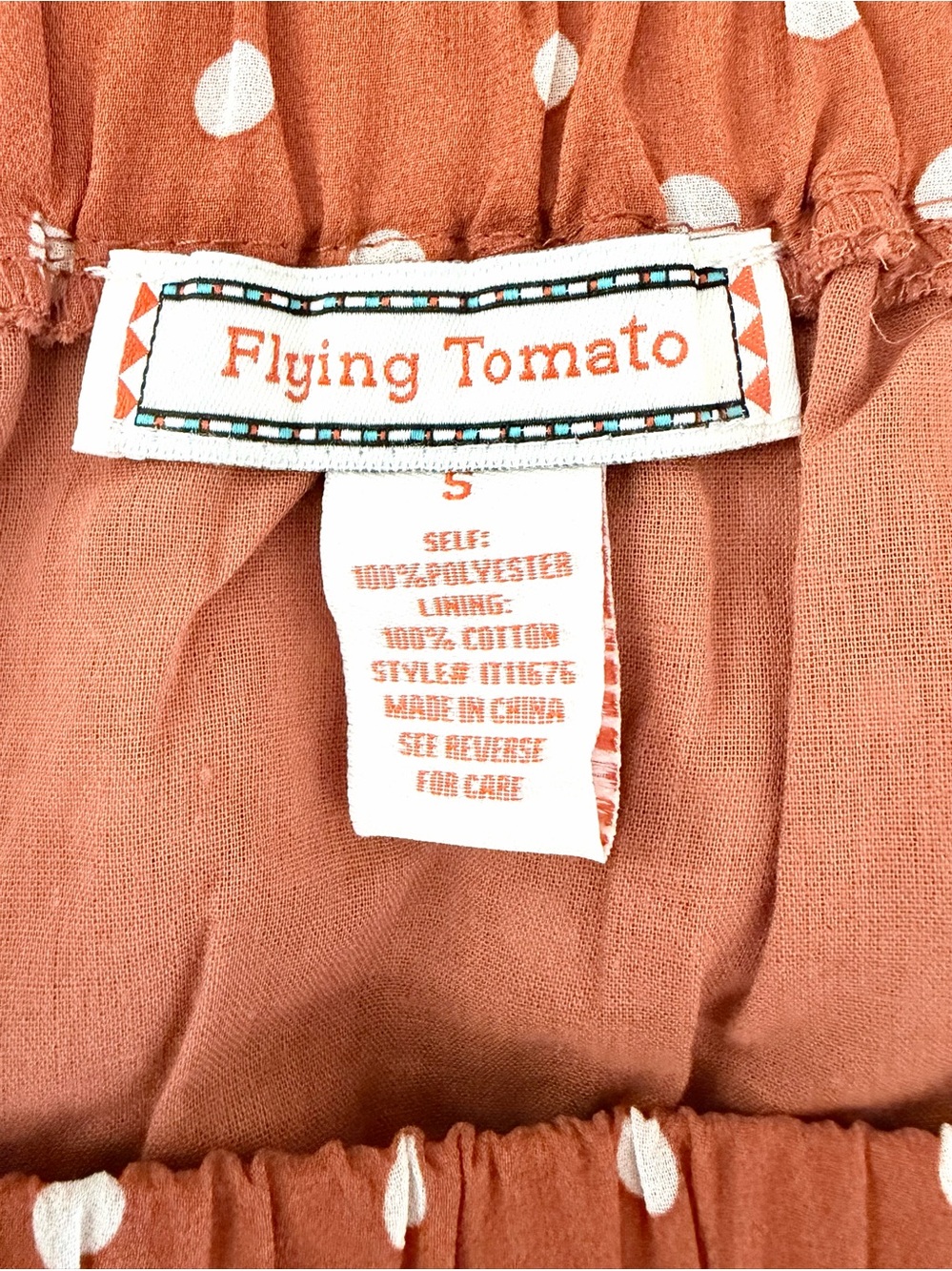 Flying Tomato Ruffle Top Size S - Picture 2 of 3